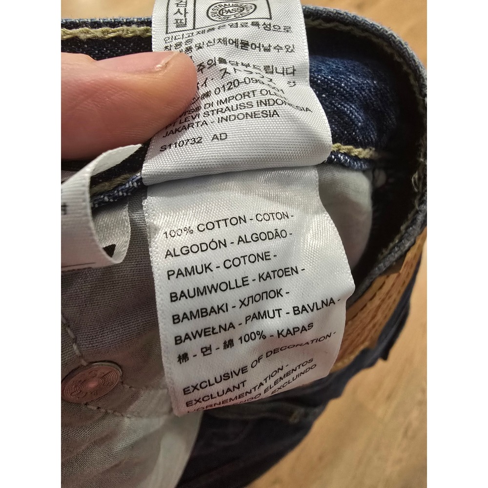 Levi Strauss Co Low Pro Straight Womens Blue Denim Jeans Size 26 - Picture 9 of 10